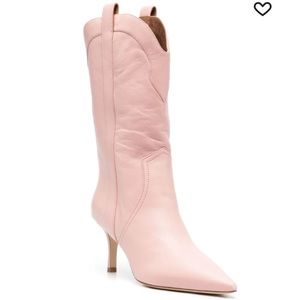 Paris Texas Paloma Mid Calf Boot in Camelia